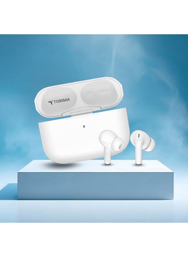 Torima سماعة أذن لاسلكية بيضاء TORİMA G01 - Image 4